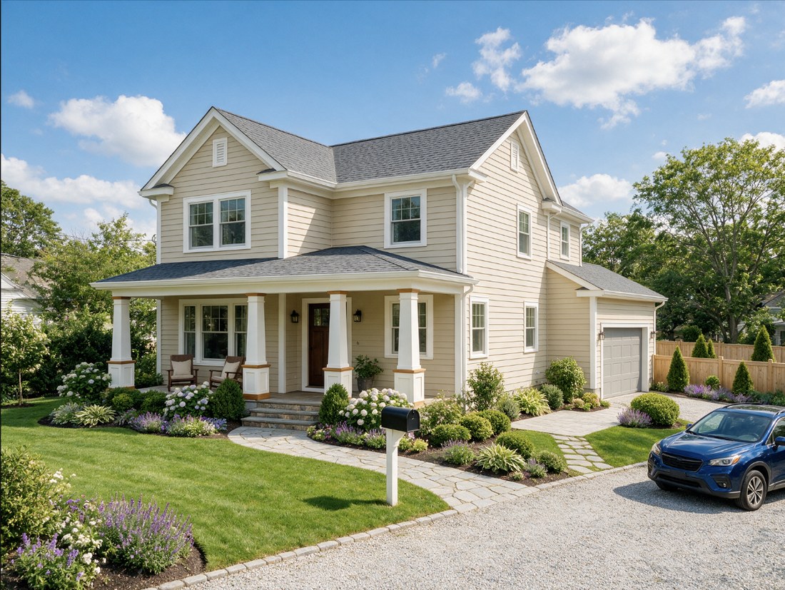 Fully renovated open-concept living room and kitchen by Nassau Roofing and Remodeling