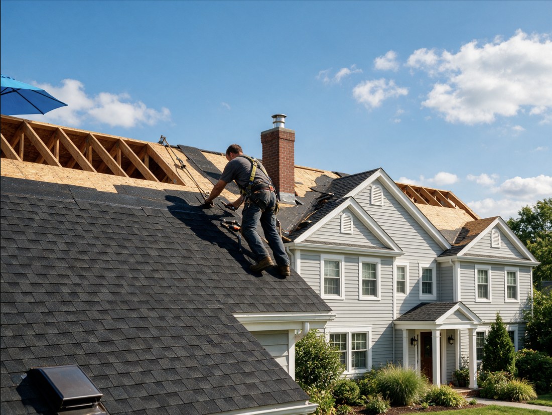 Nassau County home exterior showcasing quality roofing