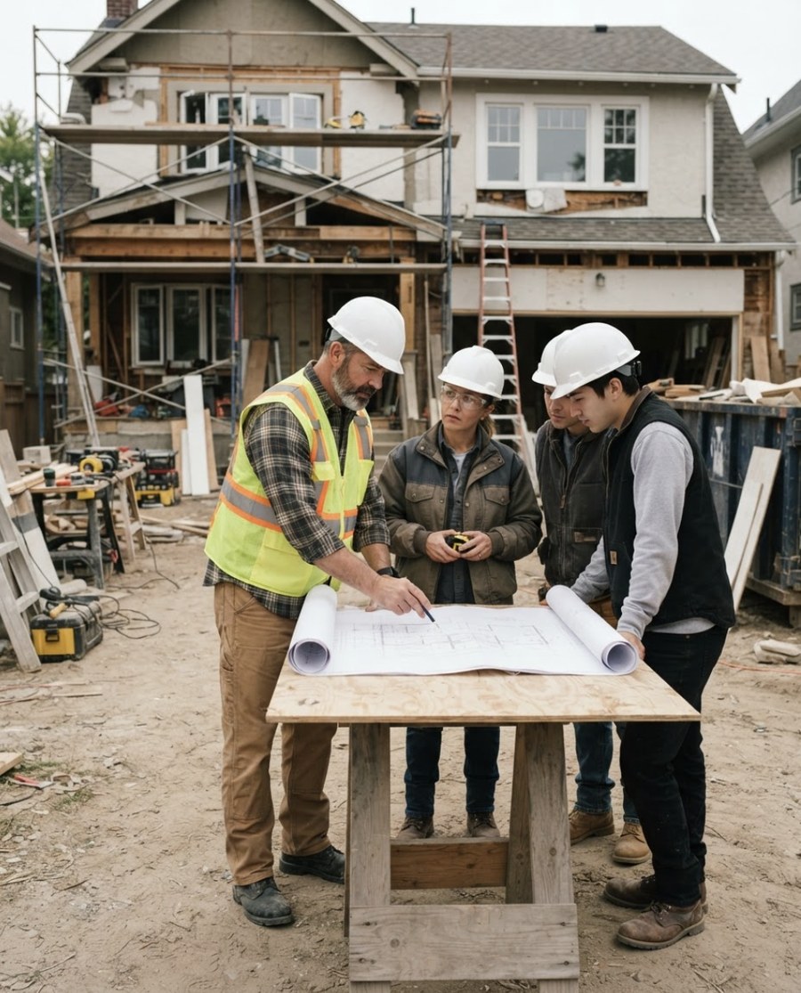 Real Nassau County home renovation project photography